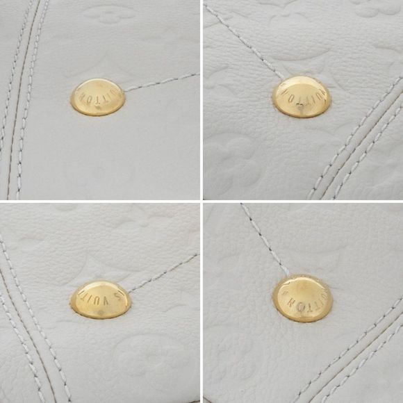 Louis Vuitton Artsy MM Monogram Amplant Neige White Leather Shoulder Bag - Picture 12 of 14